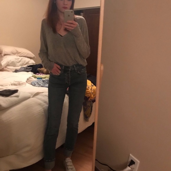 ARITZIA Wilfred Fragon V Neck Long Sleeve Top XXS - Picture 5 of 5